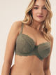 Biustonosz damski bez Push Up usztywniany Esotiq Lynn 42330-87X 75I Khaki (5903972387450) - obraz 1