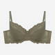 Biustonosz damski bez Push Up usztywniany Esotiq Lynn 42330-87X 80H Khaki (5903972387467) - obraz 6