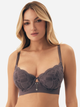 Biustonosz damski Push Up z fiszbinami Esotiq Intro 42338-90X 80B Szary (5903972388952) - obraz 10