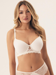 Biustonosz damski bez Push Up usztywniany Esotiq Briana 42344-00X 70D Biały (5903972517642) - obraz 1