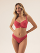 Biustonosz damski bez Push Up usztywniany Esotiq Sweetheart 42355-42X 80E Różowy (5903972394151) - obraz 3