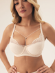 Biustonosz damski bez Push Up usztywniany Esotiq Korin 42363-01X 80E Kremowy (5903972395578) - obraz 1