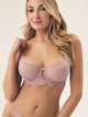Biustonosz damski Push Up z fiszbinami Esotiq Sapphire 42368-39X 75F Różowy (5903972396261) - obraz 1