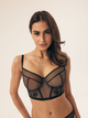 Biustonosz bustier Esotiq Barely 42459-61X 70E Czarne (5903972515310) - obraz 1