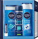Zestaw dla mężczyzn Nivea Men Strong Power Żel pod prysznic Freash Ocean 250 ml + Szampon Strong Power 400 ml + Balsam do ust Labello 5.5 ml + Dezodorant w sprayu Dry Frash 150 ml (4006000036113) - obraz 2