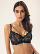 Biustonosz damski bez Push Up usztywniany Esotiq Bari 42508-61X 70F Czarny (5903972526637) - obraz 1