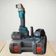 Аккумуляторная угловая шлифмашина с 2 аккумуляторами 48V Duku Tool, беспроводная болгарка в пластиковом кейсе BLG-48-Blue/Black - изображение 1