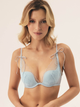 Biustonosz damski Push Up z fiszbinami Esotiq Baby 42529-50X 80B Błękitny (5903972562284) - obraz 1