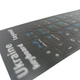 Наліпки на клавіатуру Ukraine Keyboard Layout ENG/RUS/UKR Стікерпак на 48 клавіш Black-White-Blue - зображення 4
