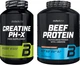 Набор Biotech Creatine pH-X 210 капсул + Biotech Beef Protein порошок 1816 г Шоколад-кокос (5999076234226) + (5999076223817) - изображение 1