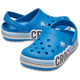 Сабо Crocs Crocband Kids Clog 28 р 16.7-17.4 см Детские Синие 204537-C11 Logo Stripe Blue - изображение 3