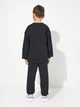 Подростковый спортивный костюм (свитшот + штаны) для мальчика Minoti 23fleece128 42585TEN 152-158 см Черный (5063025439830) - изображение 2