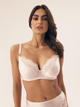 Biustonosz damski bez Push Up z fiszbinami Esotiq Brillant 42547-01X 85D Kremowy (5903972530771) - obraz 1