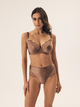 Biustonosz damski bez Push Up z fiszbinami Esotiq Brillant 42547-82X 85D Brązowy (5903972530962) - obraz 3