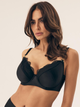 Biustonosz damski bez Push Up z fiszbinami Esotiq Brillant 42547-99X 75F Czarny (5903972530542) - obraz 1