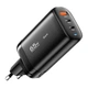 Універсальна швидка зарядка Essager GaN 65W PD+QC3.0 black - зображення 1