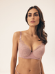 Biustonosz damski Push Up z fiszbinami Esotiq Blithely 42551-39X 65F Różowy (5903972532317) - obraz 1