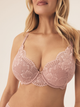 Бюстгальтер Push-up з кісточками мереживний Esotiq Blueberry 42554-39X 70B Рожевий (5903972522721) - зображення 8