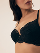 Biustonosz damski Push Up z fiszbinami Esotiq Blueberry 42554-99X 85B Czarny (5903972522981) - obraz 6