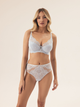 Biustonosz damski bez Push Up usztywniany Esotiq Blueberry 42555-50X 70H Błękitny (5903972524381) - obraz 3