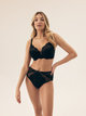 Biustonosz damski bez Push Up usztywniany Esotiq Blueberry 42555-99X 75E Czarny (5903972523858) - obraz 3