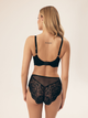 Biustonosz damski bez Push Up usztywniany Esotiq Blueberry 42555-99X 85C Czarny (5903972523827) - obraz 4