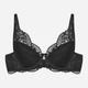 Biustonosz damski bez Push Up usztywniany Esotiq Blueberry 42555-99X 80C Czarny (5903972523803) - obraz 6