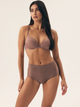 Biustonosz damski bez Push Up usztywniany Henderson Necio 42581-84X 65F Brązowy (5903972399538) - obraz 3