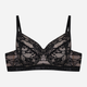 Biustonosz damski miękki bez Push Up Esotiq Bisous 42864-99X 70G Czarny (5903972549582) - obraz 6