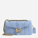 Сумка кросс-боди через плечо женская из натуральной кожи средняя Coach Tabby Shoulder Bag 26 With Pillow Quilting BG-COA-74 Brass/Bluebell (195031264139) - изображение 1