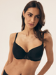 Biustonosz damski bez Push Up usztywniany Esotiq Bluey 42918-99X 75D Czarny (5903972562628) - obraz 1