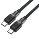 Data - Кабель ACEFAST C10-03 Type-C to Type-C 3A 60W 1.2m, Black - изображение 1