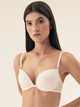 Biustonosz damski Push Up z fiszbinami Bloovii Saoui 43119-01X 65C Kremowy (5903972578582) - obraz 1