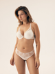 Biustonosz damski Push Up z fiszbinami Bloovii Sydney 43121-01X 75D Kremowy (5903972579923) - obraz 7