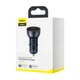 Автомобільний зарядний пристрій Baseus Particular Digital Display QC+PPS Dual Quick Charger Car Charger 65W Dark Gray (CCKX-C0G) - изображение 2