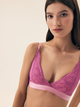 Biustonosz damski bez Push Up braletka Bloovii Samara 43225-30X M Różowy (5903972578209) - obraz 5