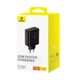 Сітчастий зарядний пристрій Baseus Cube Pro Fast Charger 2C+U 65W EU Cluster Black (P10152301113-00) - зображення 2