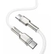 Кабель Baseus Cafule Series Metal Data Cable Type-C to Type-C 100W 2m White (CATJK-D02) - изображение 4