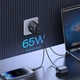 Сітчастий зарядний пристрій Baseus Cube Pro Fast Charger 2C+U 65W EU Cluster Black (P10152301113-00) - зображення 8