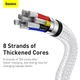 Кабель Baseus Cafule Series Metal Data Cable Type-C to Type-C 100W 2m White (CATJK-D02) - изображение 13