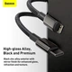 Кабель Baseus Tungsten Gold Fast Charging Data Cable Type-C to iP PD 20W 2m Black (CATLWJ-A01) - изображение 12