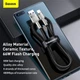 Кабель Baseus Cafule Series Metal Data Cable USB to Type-C 66W 0.25m Black (CAKF000001) - изображение 8