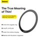 Пластина для магнітного тримача Baseus Halo Series Magnetic Metal Ring（2pcs/pack）Black (PCCH000001) - изображение 11