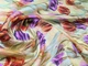 Ткань Шелк вискоза тюльпаны, бледно-салатовый, пог. м. (с51, 2304043A, д1 цв3) - изображение 2