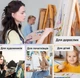 Набір пензлів для малювання олією / акварелі / акрилу Brushes пензлики для живопису та творчості, 10 шт, синій (105411023) - зображення 3