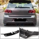 Дифузор заднього бампера V1 (для R/R20 HB 2010-2013, Карбон) для Volkswagen Golf 6 - зображення 1