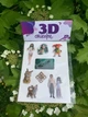 Об’ємні наклейки "Мавка лісова" - 3D стікерпак 8 шт (об'ємні наліпки (шильди) для телефона, ноутбука, планшета, велосипеда, автомобіля), водостійкі - изображение 3