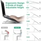 Регульована підставка для ноутбука Laptop Stand пластикова 6 рівнів висоти Чорна 10–17.3 дюйма - зображення 10