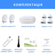 Слуховий апарат AIMED Hearing Aid Pro Series W10 з підключенням Bluetooth та портативним кейсом для зарядки Чорний - зображення 9