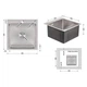 Комплект кухонної мийки Lidz Handmade H5050 Brushed Steel 3,0/1,0 мм - зображення 4